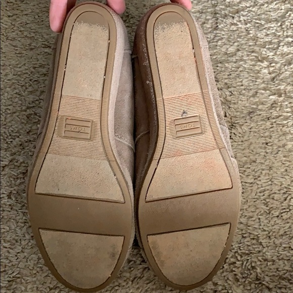 Size 11 Suede Toms wedge booties - Picture 4 of 4